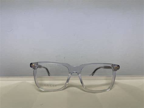 gucci new gucci gg0737 clear glasses eyeglasses grailed