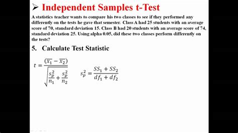 T Test Example In Research Methodology T Test Formula For Paired Two