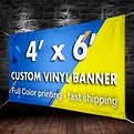 Custom Vinyl Banner Vinyl Banner Printing Full Color Vinyl | Etsy