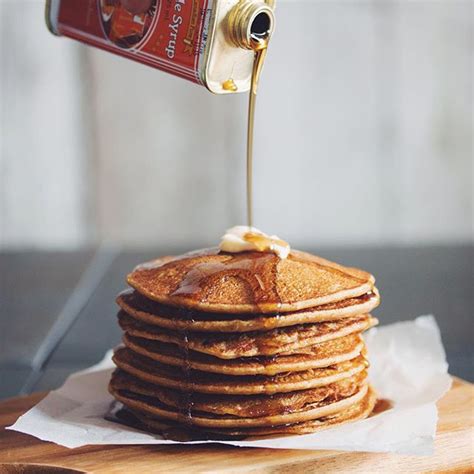 Pumpkin Spice Pancakes With Maple Syrup By Hotforfood Quick And Easy