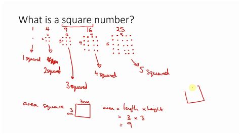 Square Numbers Introduction Youtube