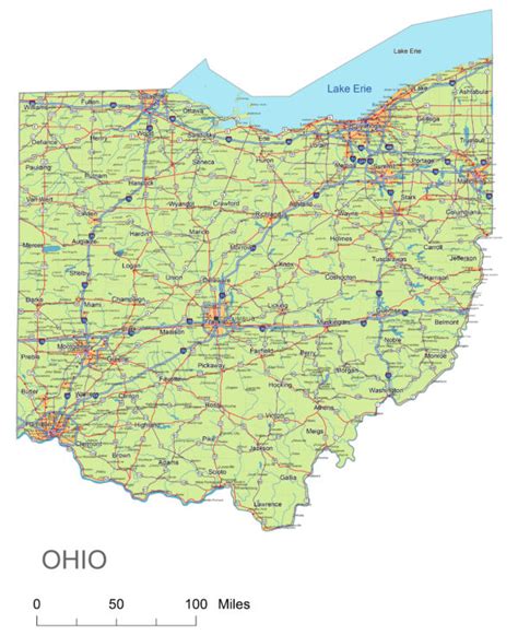 Preview Of Ohio State Vector Road Map Your Vector