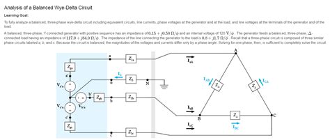 Examining the circuits we can. Solved: Analysis Of A Balanced Wye-Delta Circuit Learning ...