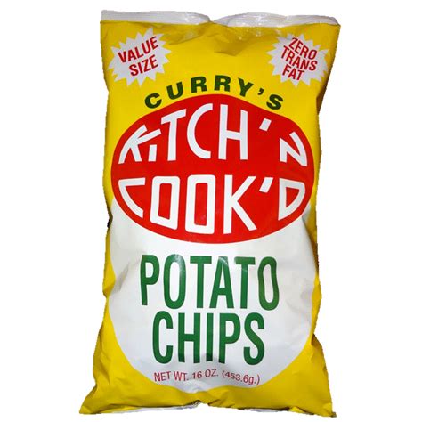 Curry S Kitch N Cooked Potato Chips Value Size 16 Oz