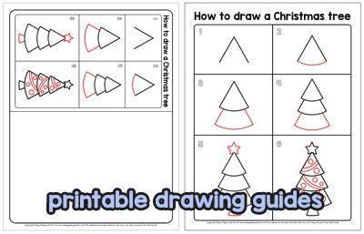 Step 1 start by drawing a inverted v shape (or unfinished a). How to Draw a Christmas Tree - Step by Step Drawing ...