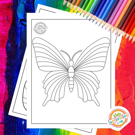 Free Rainbow Butterfly Coloring Pages To Color Kids Activities Blog