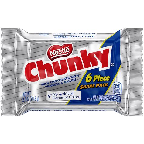 Nestle Chunky Candy Bar 15 Oz 6 Ct