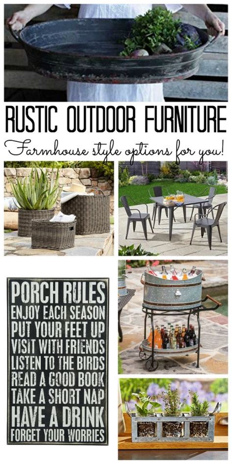 Putting a modern spin on it makes it homely while one of the great things about cottage farmhouse décor is that it can be tailored to your personal tastes. 10 Must-Have Rustic Outdoor Furniture Pieces | The Country ...