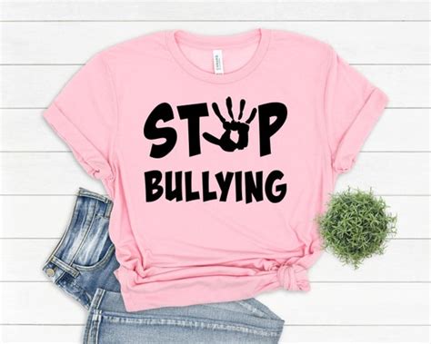 Stop Bullying T Shirt Anti Bullying Shirt Pink Shirt Day No Etsy
