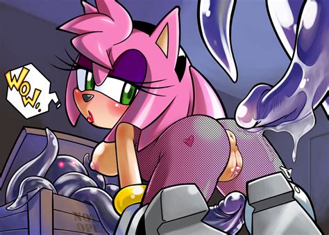 Rule 34 All Fours Amy Rose Anthro Anus Bent Over Breasts Clitoris