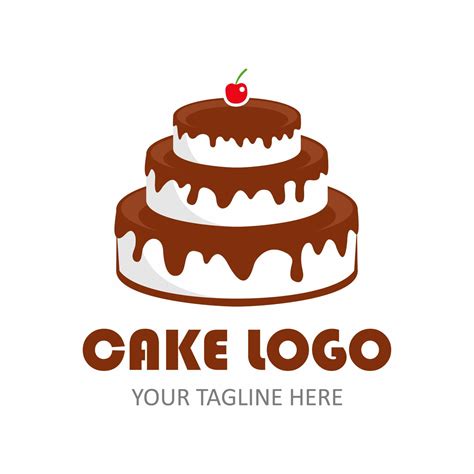 Cake Vector Logo 7688821 Vector Art At Vecteezy