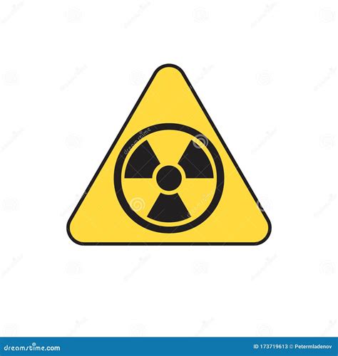 Radiation Hazard Sign Symbol Vector Icon Stock Vector Illustration