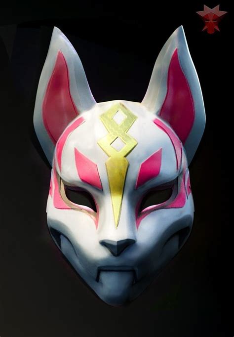 Fortnite Fox Drift Mask Full Face Kitsune Japanese Cosplay Halloween