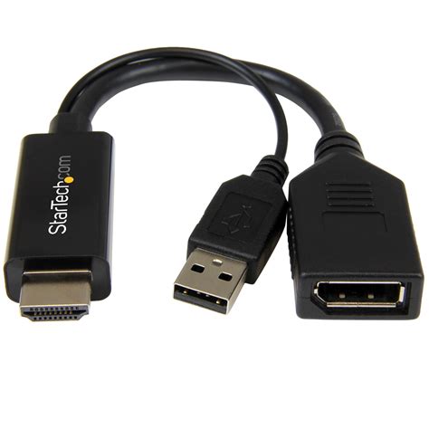 Connect your hdmi® monitor or hdtv to a displayport® equipped computer. Amazon.com: StarTech.com HDMI to DisplayPort Converter ...