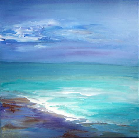 Original Acrylic Seascape Painting By Sheri 12x12 Canvas