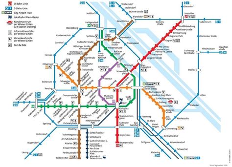 Mapa De Metro Viena Viena Mapa Metro De Tamaño Completo Austria