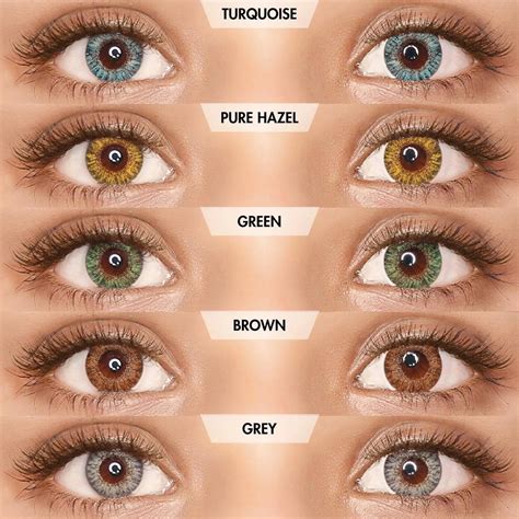 Pair Colored Contact Lenses For Eyesnatural Eye Contacts With Color Blue Lenses Green Lenses
