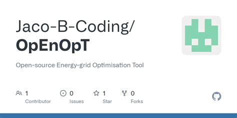 Github Jaco B Codingopenopt Open Source Energy Grid Optimisation Tool