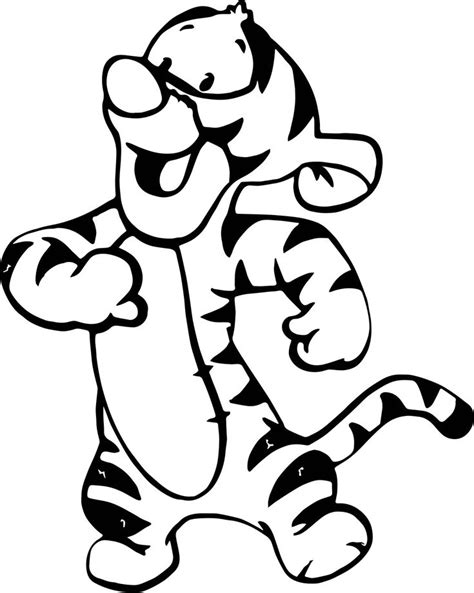 Pin By Maureen Guzman On Tigger Cartoon Coloring Pages Easy Disney