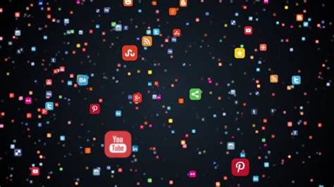 Social Media Icons Flying Towards Camera Videohive 11496812 Download