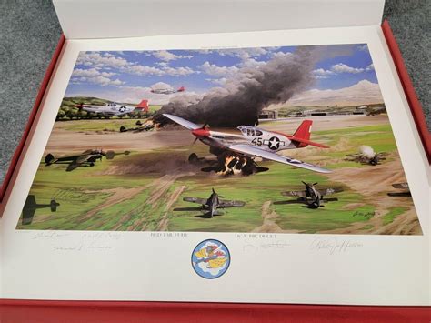 Rare Tuskegee Airmen Set Of 4 Limited Ed Prints By Ric Druet Signed