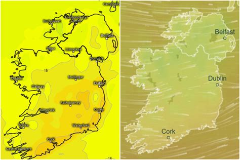 Irish Weather Met Eireann Say Temps To Hit 20c With Sunny Spells Expected But Unsettled