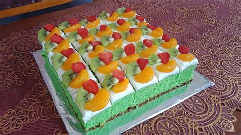 Ide Jualan Cake Potong Pandan Toping Buah Youtube