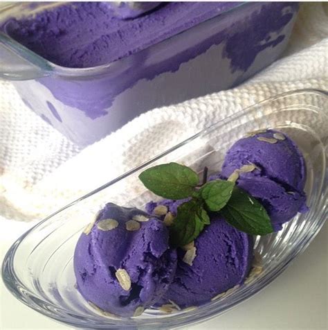 Purple Yam Ice Cream Ube Homemade Recipes Ice Cream Desserts
