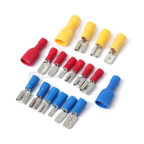 900 Pcs Assorted Insulated Electrical Wire Terminals Crimp Connectors