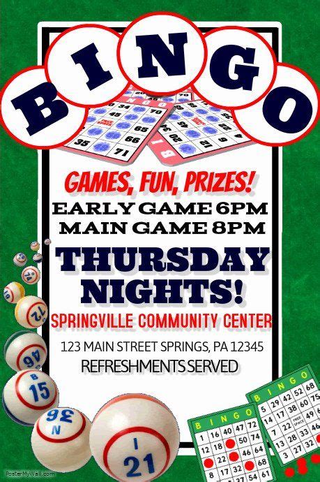 Bingo Flyer Template Free Best Of Bingo Template Party Invite