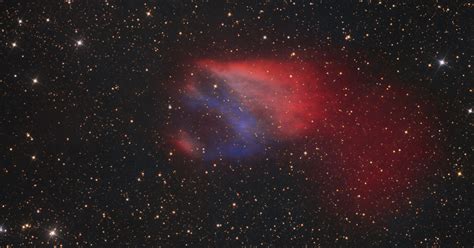 The Flaming Skull Nebula Sh2 68 Astrophotography By Nicolas Rolland