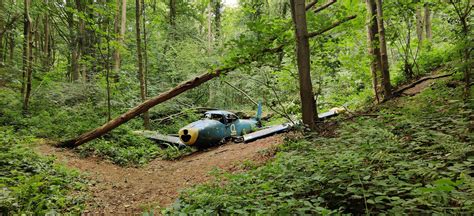 Abandoned Plane In A Forest Somewhere In Belgium Rurbanexploration