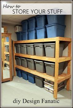 To achieve this goal, i built diy garage storage shelves to organize the spare space we have. DIY STORAGE~ HOW TO STORE YOUR STUFF | Garage storage ...