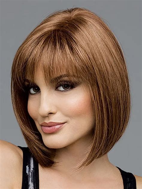 Free Shipping 1pcs 10 Inch Straight Synthetic Afro Hair Light Brown Wig