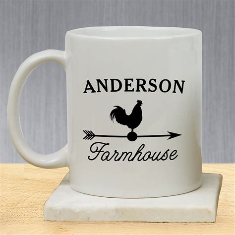 I placed this cute better homes & gardens galvanized mug rack right next to her coffee maker. Farmhouse Personalized Coffee Mug | GiftsForYouNow