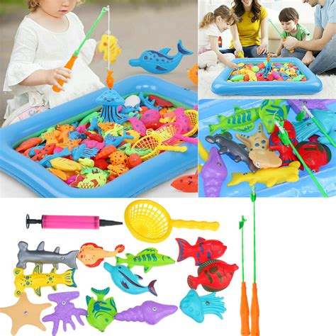 Play Gyms And Playmats 18pcs Fishing Toys Toddler Children Fishing Game