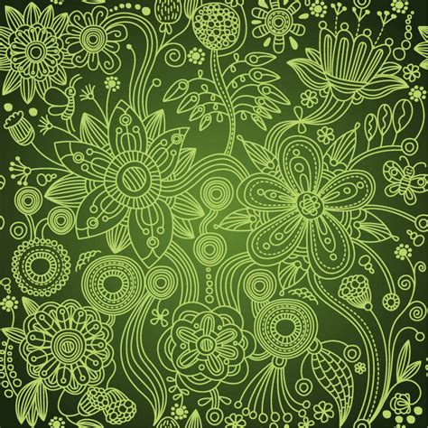 Free 19 Green Floral Patterns In Psd