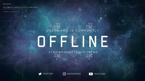 Twitch Profile Banner Templates Premade Offline Image