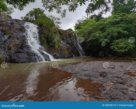 Holy Spirit Waterfall In Veraguas Stock Image Image Of Swamp Water