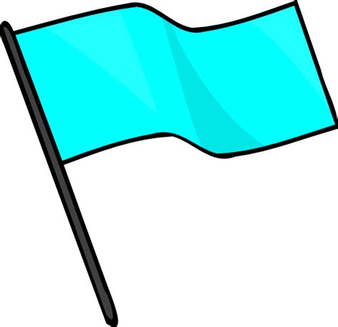 Light Blue Flag Clip Art At Vector Clip Art Online Royalty