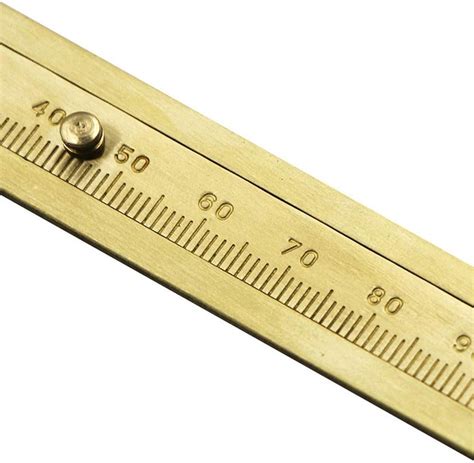Ll Ll Mini Brass Caliper Pure Copper Vernier Ruler Double Scale