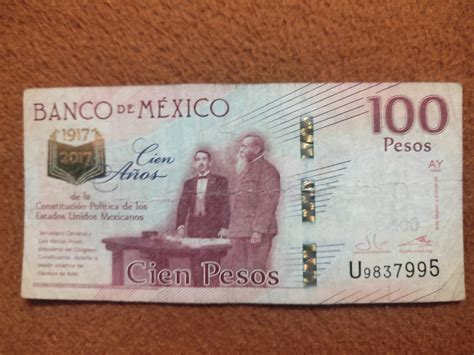 Billete De 100 Pesos Mexicanos Edición Cien Años Escasos Envío Gratis