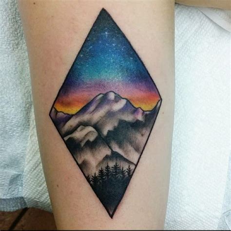 Pin By Casey Reed On My Style Sunset Tattoos Sky Tattoos Mountain