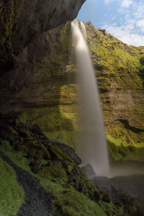 Kvernufoss The Hidden Waterfall Near Skogafoss Iceland