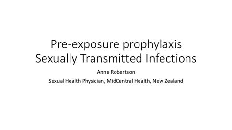 Ss 2017 Pre Exposure Prophylaxis Sexually Transmitted Infections