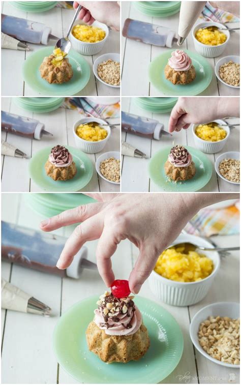 Red velvet cake doughnuts i made mini versions of these today and they were very nice. Banana Split Mini Bundt Cakes | Baking a Moment in 2020 ...