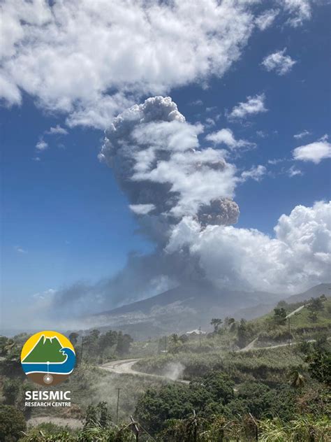 Soufrière St Vincent Volcano Update Vigorous Eruption Yesterday