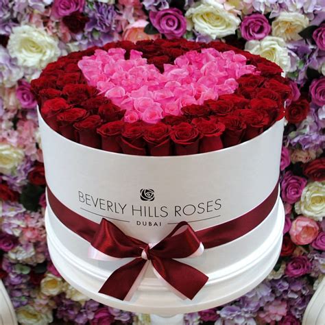 Large White Rose Box In Passion Beverly Hills Roses