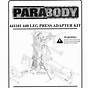 Parabody 777101 Home Gym User Manual