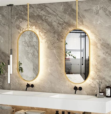 Ceiling Hung Bathroom Mirror Rispa